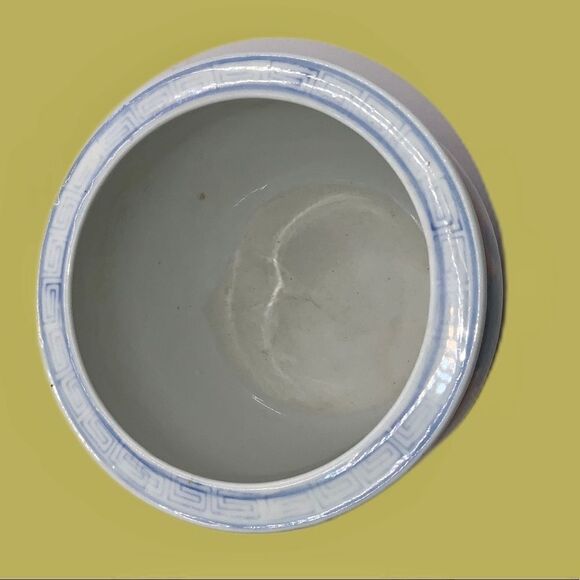 vintage ceramic porcelain pottery hand painted‎ pink floral small chinoiserie - Picture 4 of 5